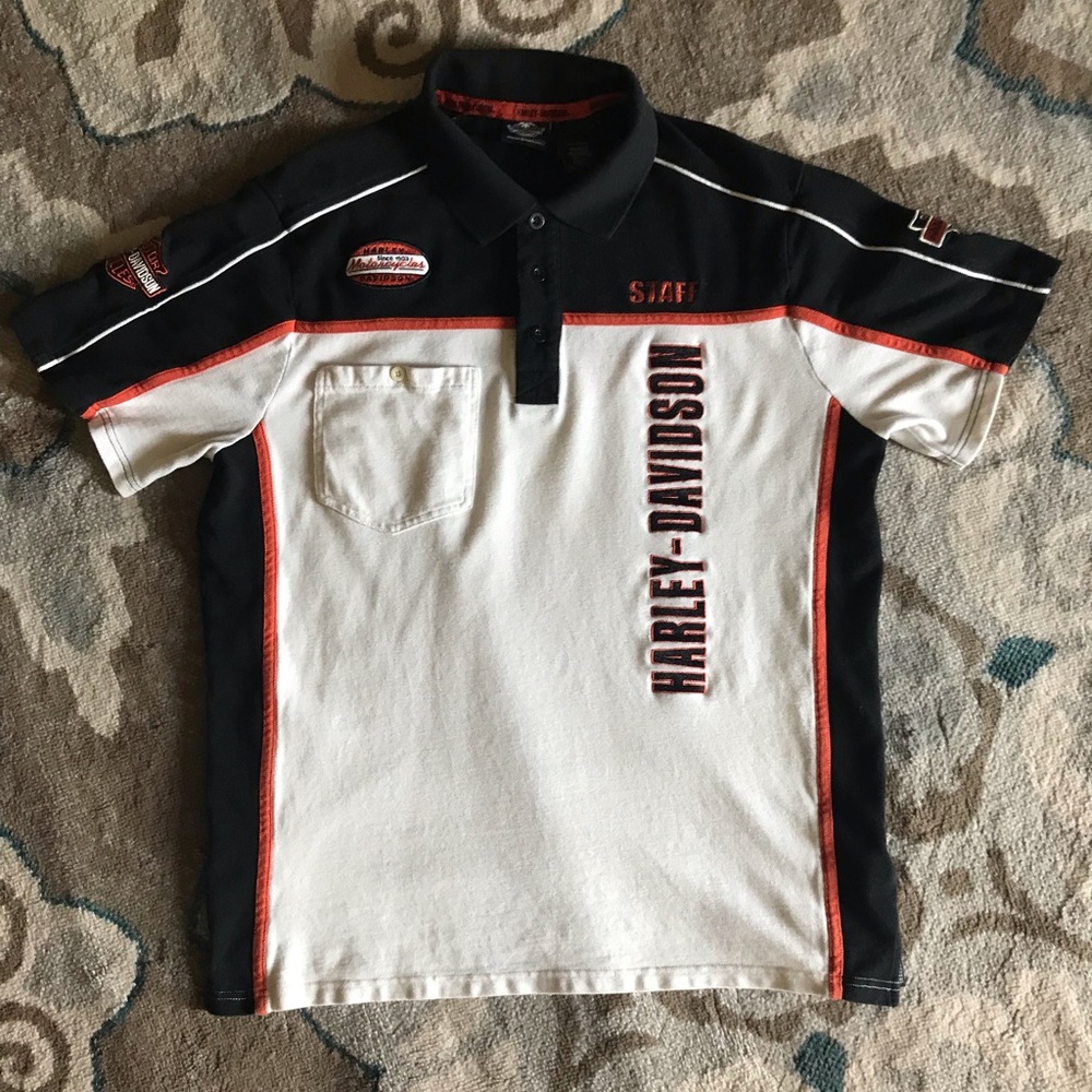 Harley Davidson Staff polo shirt large